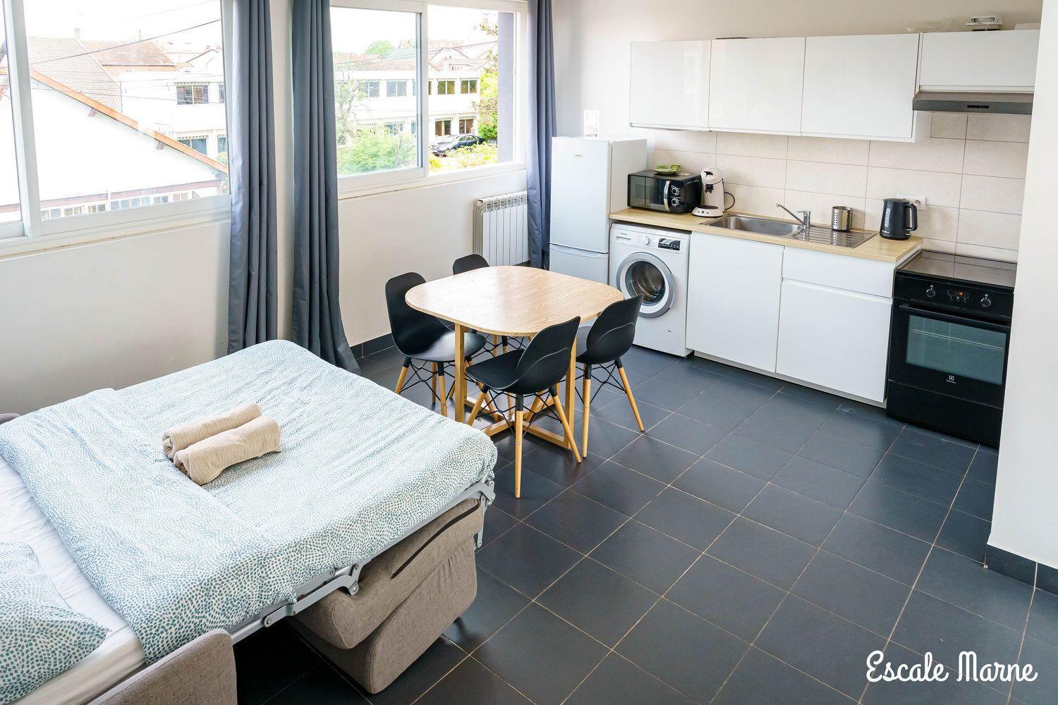 מזון-אלפורט Escale-Marne Fr - 102 - Free Parking - Free Luggage Storage - All Equipped - Linen Included - Washing Machine - 10Mn Walk Metro 8 - Rer A - Panoramic View - From 1 To 4 Guests מראה חיצוני תמונה
